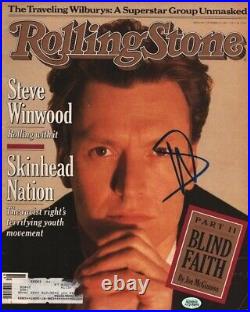 Higher Love Steve Winwood Signed Rolling Stone Magazine Cover TD Authentics