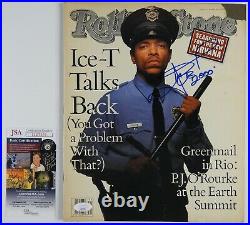 Ice T JSA Signed Autograph Rolling Stone Magazine