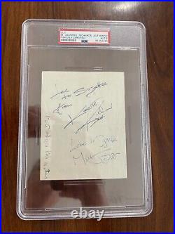 Important Mick Jagger Keith Richards Rolling Stones 1963 Signed Psa Autographs