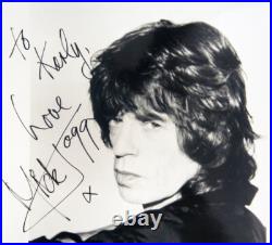 JSA Letter Certified MICK JAGGER Signed Photo (Rolling Stones Richards Wood)