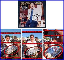 JUSTIN TRUDEAU signed ROLLING STONE COVER 8X10 PHOTO EXACT PROOF COA
