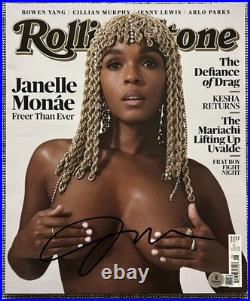 Janelle Monae Signed Dirty Computer Rolling Stones Magazine Rare Beckett Coa