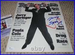 Jerry Springer Signed Rolling Stone Magazine Jsa Auth Coa Autograph