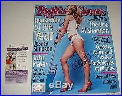 Jessica Simpson Signed 2003 Rolling Stone Magazine Complete NO LABEL JSA CERT