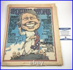Jimmy Carter President Rolling Stone Magazine Signed Autographed Beckett COA