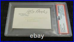 John Pasche Rolling Stones logo signed autographed psa slabbed business card