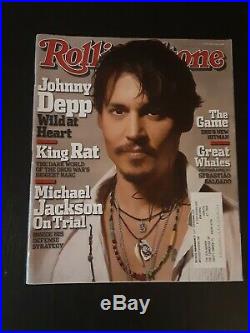 Johnny Depp Autographed Signed February 10th 2005 Rolling Stone Magazine Rare
