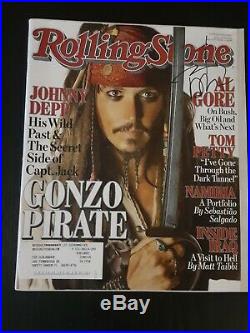 Johnny Depp Autographed Signed July 2006 Rolling Stone Magazine Very Rare