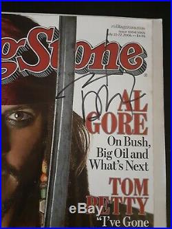 Johnny Depp Autographed Signed July 2006 Rolling Stone Magazine Very Rare