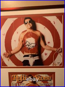 Johnny Knoxville Autographed and Framed with Rolling Stones magazine PSA