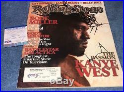 KANYE WEST Signed Autographed Rolling Stone Magazine PSA/DNA