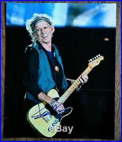 KEITH RICHARDS AUTOGRAPHED HAND SIGNED THE ROLLING STONES 8x10 PHOTO