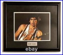 KEITH RICHARDS AUTOGRAPHED SIGNED 11x14 PHOTO FRAMED THE ROLLING STONES withCOA