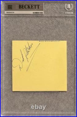 KEITH RICHARDS Autograph Signed 3x4 ALBUM PAGE ROLLING STONES BECKETT CERTIFIED