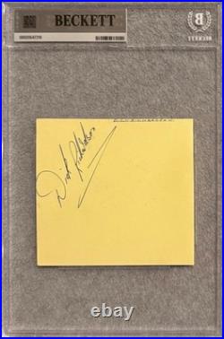 KEITH RICHARDS Autograph Signed 3x4 ALBUM PAGE ROLLING STONES BECKETT CERTIFIED
