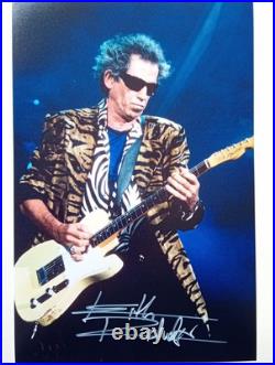 KEITH RICHARDS ROLLING STONES Genuine signed 12X8 PHOTO World's BEST ROCK BAND