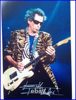 KEITH RICHARDS ROLLING STONES Genuine signed 12X8 PHOTO World's BEST ROCK BAND