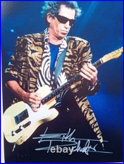 KEITH RICHARDS ROLLING STONES Genuine signed 12X8 PHOTO World's BEST ROCK BAND