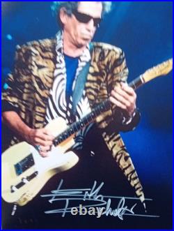 KEITH RICHARDS ROLLING STONES Genuine signed 12X8 PHOTO World's BEST ROCK BAND