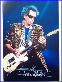 KEITH RICHARDS ROLLING STONES Genuine signed 12X8 PHOTO World's BEST ROCK BAND