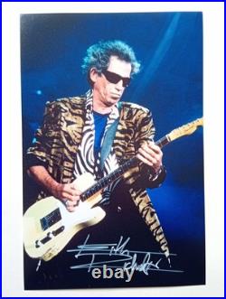 KEITH RICHARDS ROLLING STONES Genuine signed 12X8 PHOTO World's BEST ROCK BAND