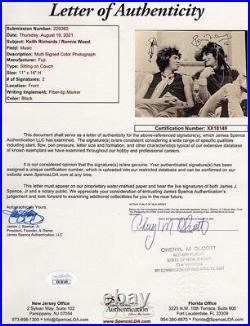 KEITH RICHARDS & RONNIE WOOD Signed Autograph 11X14 ROLLING STONES JSA LOA RARE
