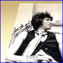 KEITH RICHARDS & RONNIE WOOD signed autographed 11X14 THE ROLLING STONES BECKETT