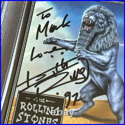 KEITH RICHARDS Rolling Stones Autograph BRIDGES TO BABYLON CD COVER Signed PSA