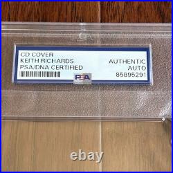 KEITH RICHARDS Rolling Stones Autograph BRIDGES TO BABYLON CD COVER Signed PSA