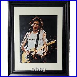 KEITH RICHARDS Rolling Stones Signed Autographed 8X10 Photo Framed with COA