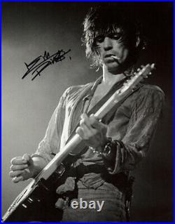 KEITH RICHARDS SIGNED AUTOGRAPHED 11x14 PHOTO ROLLING STONES BECKETT BAS LOA