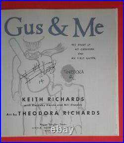KEITH RICHARDS SIGNED BOOK AND CD GUS & ME WITH JSA COA LOA Rolling Stones psa