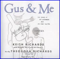 KEITH RICHARDS. Signed Hard Cover First Edition. Gus & Me Rolling Stones JSA LOA