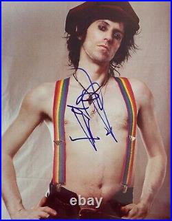 KEITH RICHARDS THE ROLLING STONES SIGNED AUTOGRAPHED 11x14 PHOTO BECKETT COA