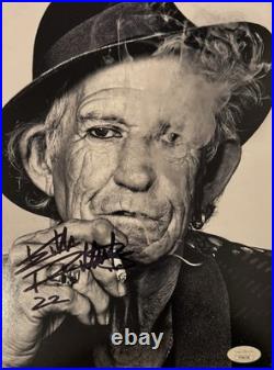 KEITH RICHARDS THE ROLLING STONES SIGNED AUTOGRAPHED 8x10 PHOTO JSA COA JAGGER