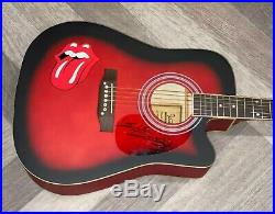 KEITH RICHARDS THE ROLLING STONES SIGNED AUTOGRAPHED F/S CUSTOM GUITAR WithPROOF