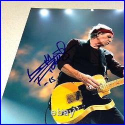 KEITH RICHARDS signed autographed 11X14 THE ROLLING STONES BECKETT LOA AA00236