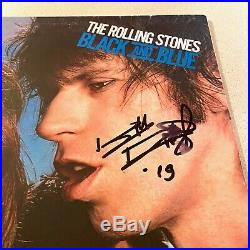 KEITH RICHARDS signed autographed BLACK & BLUE ALBUM SLEEVE THE ROLLING STONES