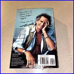KEITH RICHARDS signed autographed LIFE AUTOBIOGRAPHY BOOK ROLLING STONES BECKETT