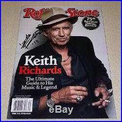 KEITH RICHARDS signed autographed ROLLING STONE COMMEMORATIVE MAGAZINE BECKETT