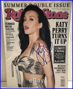 Katy Perry Hot Sexy Signed Autograph Rolling Stone Magazine Signature Rare