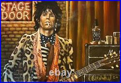 Keef' Original acrylic painting of Keith Richards