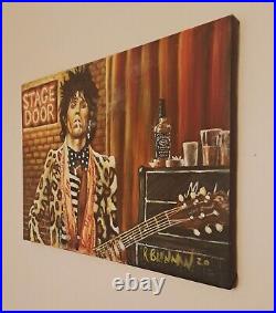 Keef' Original acrylic painting of Keith Richards