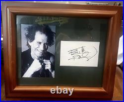Keith Richard's Signed Autograph Piece Rolling Stones Autographed