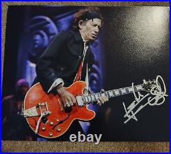 Keith Richards 8x10 Signed Autographed 8x10 PHOTO Rolling Stones COA