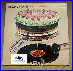 Keith Richards Autograph Signed Rolling Stones Let It Bleed Album Vinyl Lp Coa