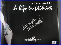 Keith Richards Autographed Hand Signed Book Life of Pictures Rolling Stones GA