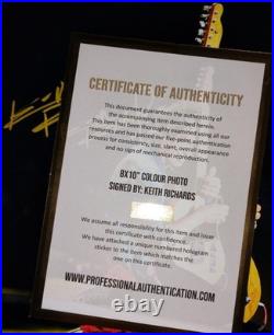 Keith Richards Hand Signed Autograph 8x10 Photo COA Rolling Stones NO US TARIFFS