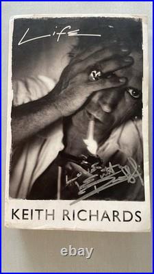 Keith Richards Hand Signed Rolling Stones Autobiography Book PSA Approved & COA