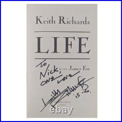 Keith Richards Life Signed Hardback Book Keith Richards Life Signed Hardback Book